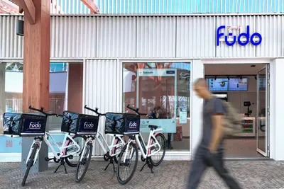 Fūdo Sushi brand detail — applied identity close-up – fudo-sushi