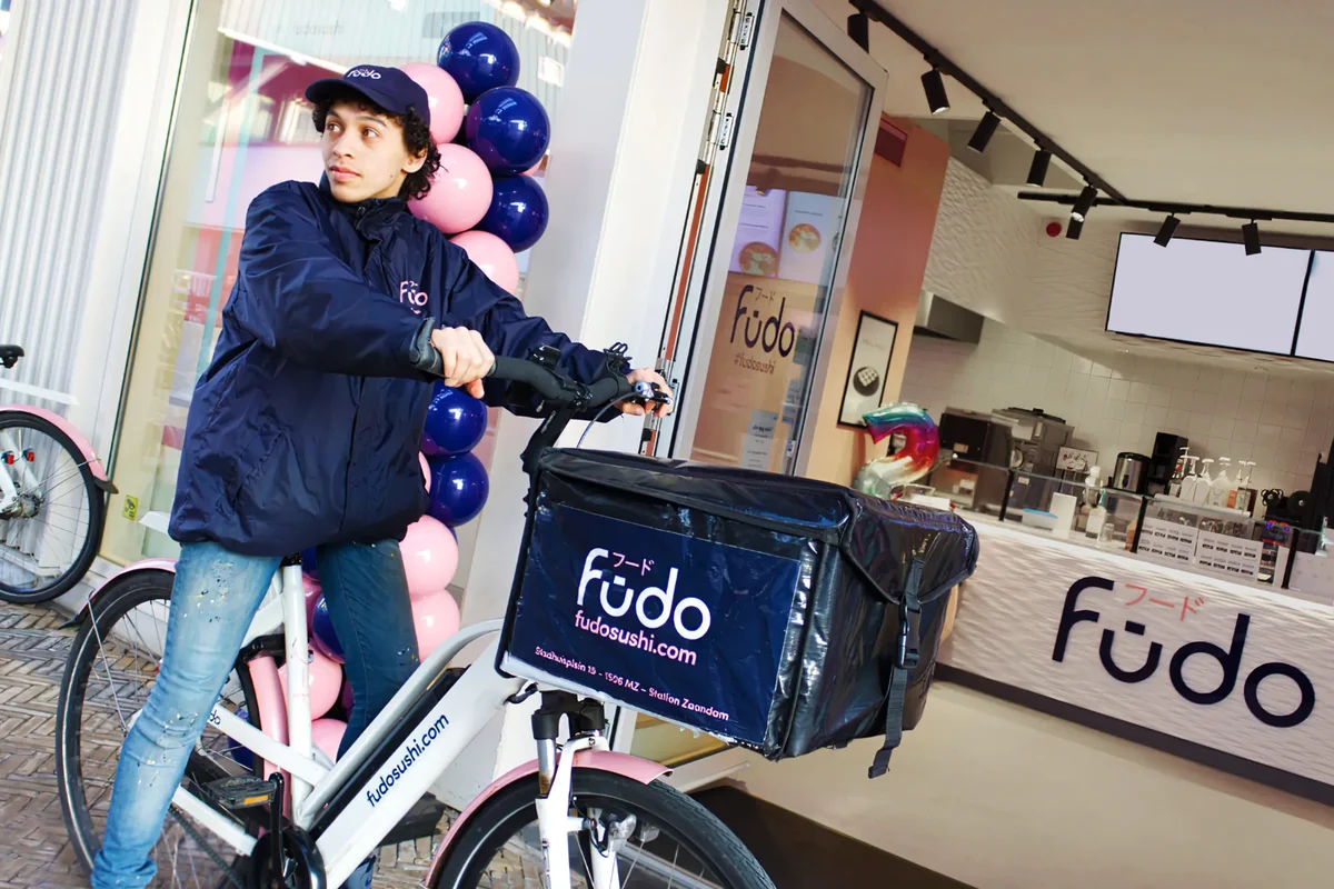 fudo-sushi – Fūdo Sushi brand detail — material and finish close-up