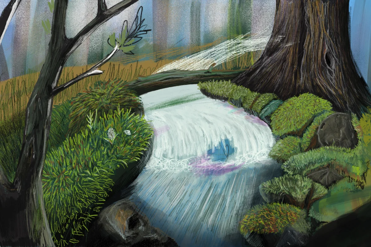 playground – by the stream  art