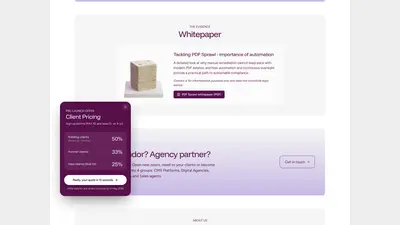 Arty site Whitepaper section on tackling PDF sprawl through automation – arty