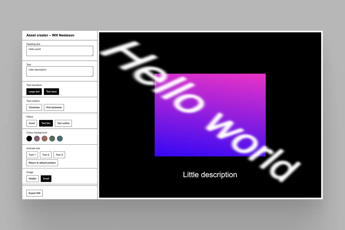 asset-creator – base mock