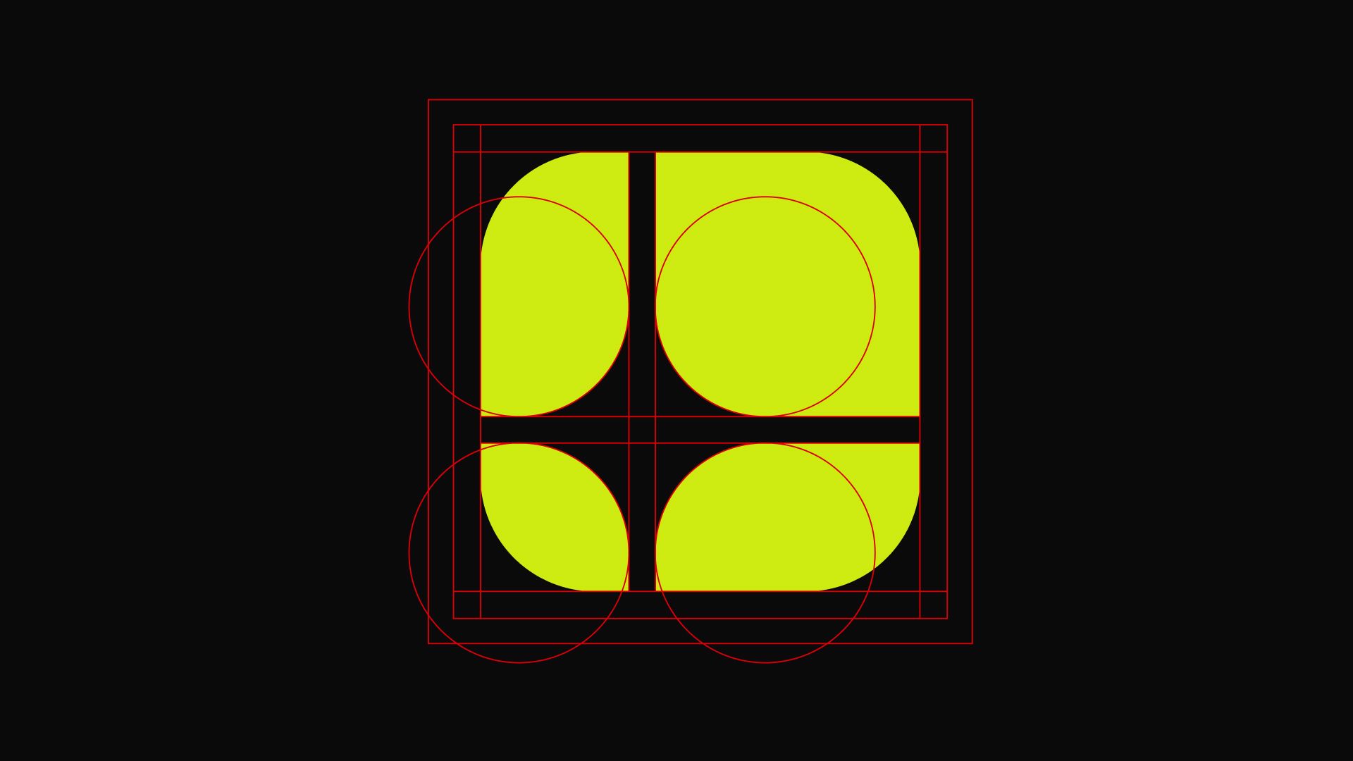 American Terawatt symbol on geometric construction grid