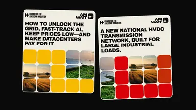 AM Watt report cover with farmland and solar grid – american-terawatt