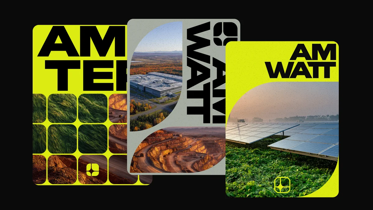 american-terawatt – AM Watt Report cards with mine and truck imagery