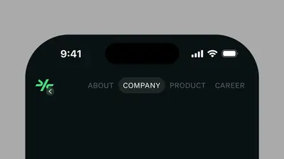 Close-up of Comulate mobile nav with Company tab active – comulate