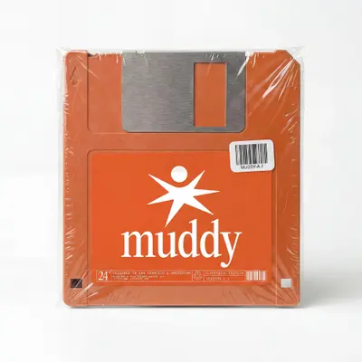 Muddy-branded floppy disk – muddy
