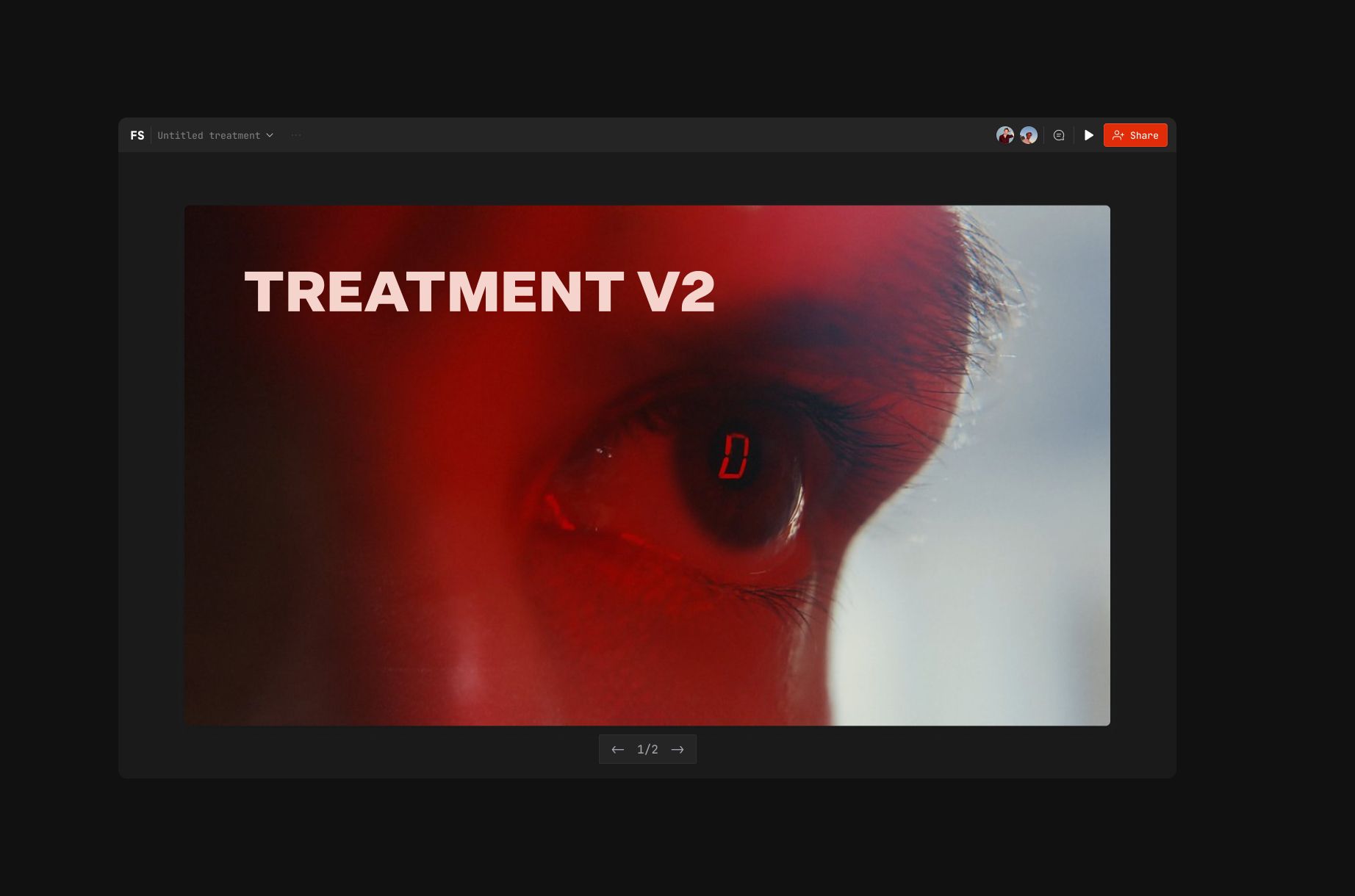 Frameset – Online proposals tool for filmmakers project thumbnail