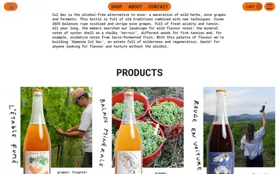 Cul Sec product cards for the orange, blanc and rouge of Cuvée 2025 – fruitslagers