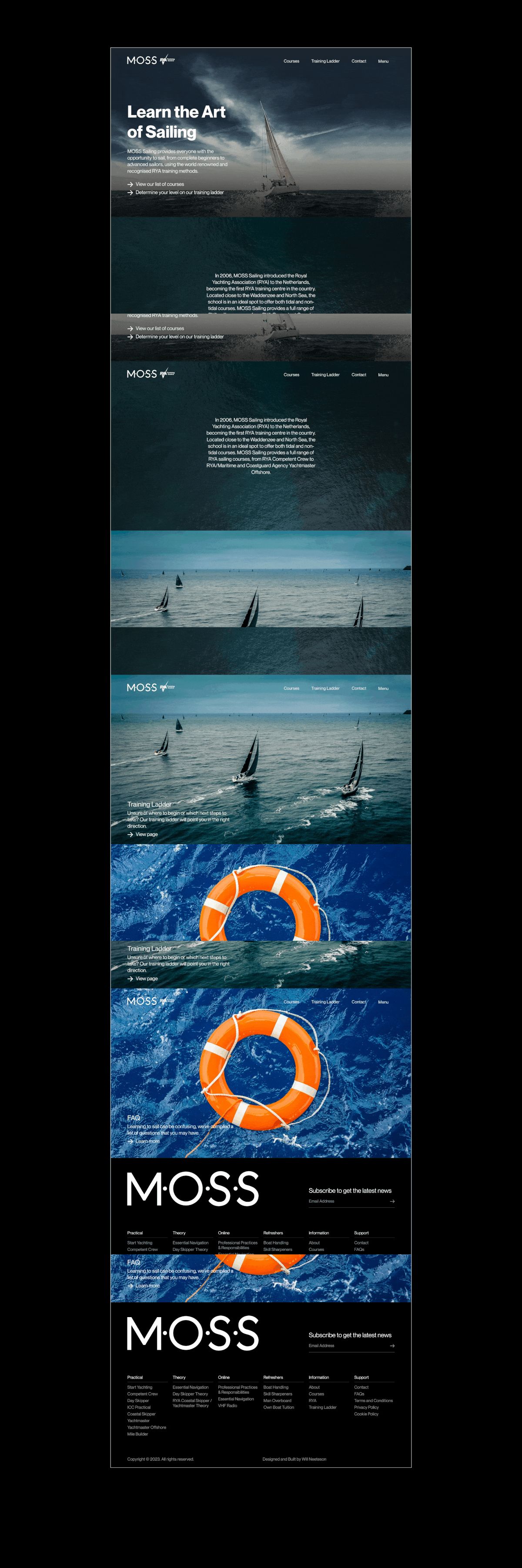 MOSS Sailing – Award-winning identity and website project thumbnail