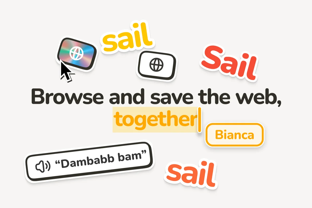 sail – Designing a shared canvas for exploring the web together
