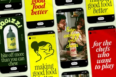 Grid of Squizzi social ad mockups on phone screens – squizzi