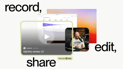 Tella video players beneath the headline the all-in-one screen recorder – tella