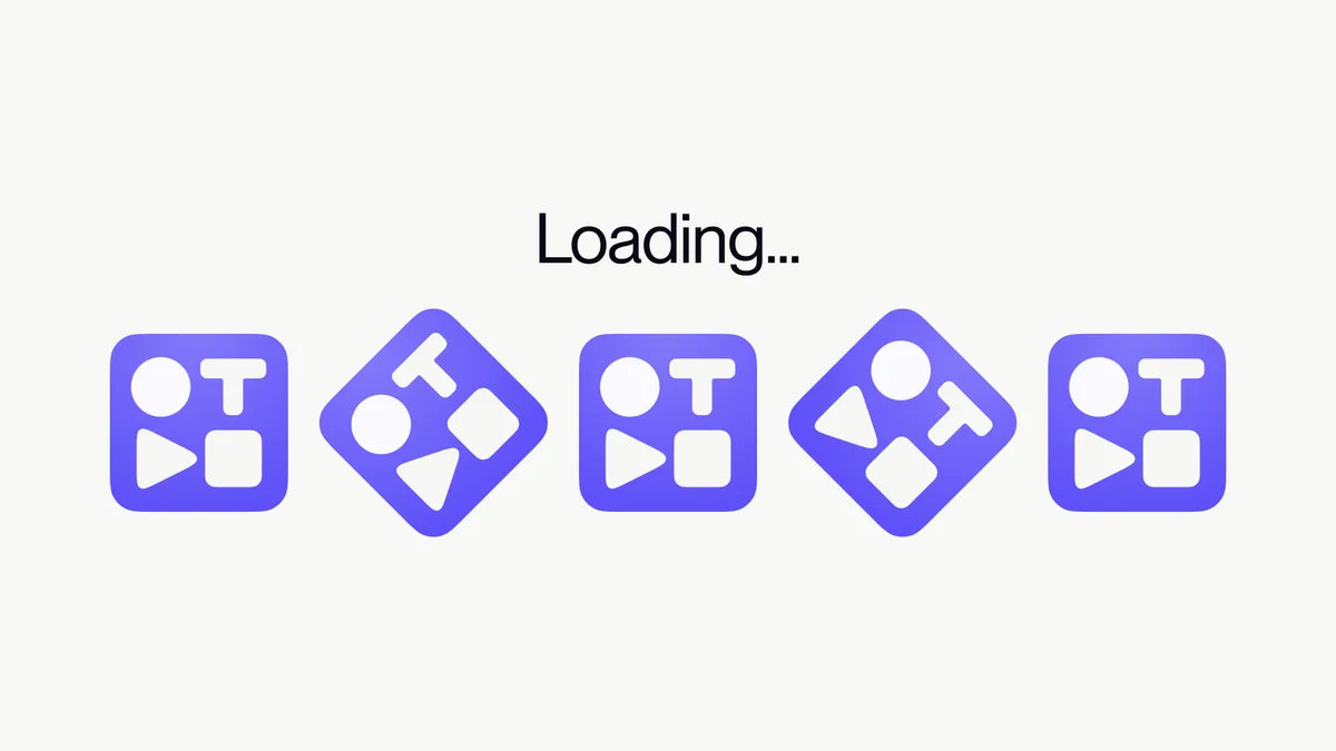 tella – Tella logo mark shown in square and rotated states under Loading text