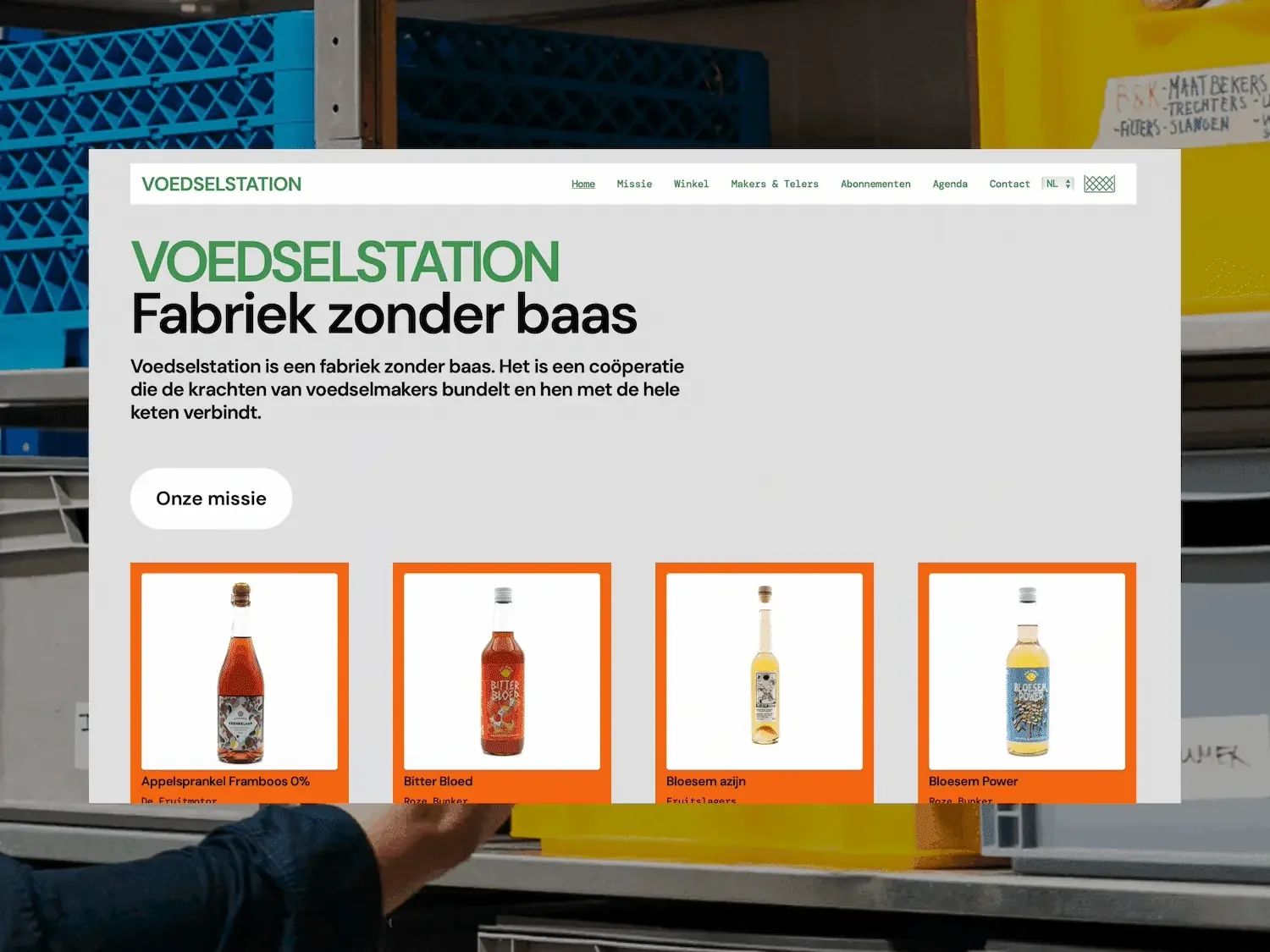 Voedselstation – E-commerce site for a cooperative