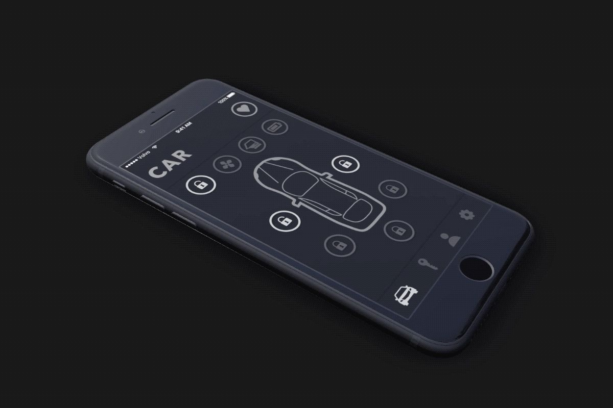 Volvo App – Future vehicle interface exploration