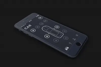 Splitting car controls between dashboard and phone – volvo